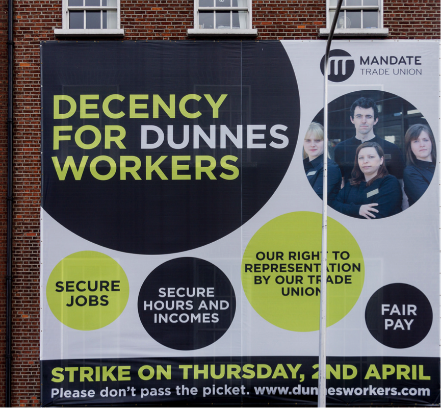 Dunnes Stores Strike Poster